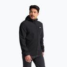 Vėjo nepraleidžianti vyriška striukė Jack Wolfskin Wild Winds Hooded black
