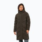 Moteriškas pūstas paltas Jack Wolfskin Marienplatz Coat obsidian moss