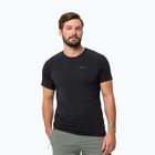 Jack Wolfskin Prelight Pro vyriški trekingo marškinėliai juodi 1809251