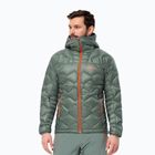 Jack Wolfskin Alpspitze Down Hoody hedge green vyriška slidinėjimo striukė