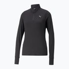 Moteriški bėgimo marškinėliai PUMA Run Favorite 1/4 Zip puma black