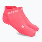 Moteriškos kompresinės bėgimo kojinės CEP 4.0 No Show pink