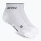 Vyriškos kompresinės bėgimo kojinės CEP Ultralight Low Cut carbon white