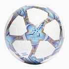 Futbolo kamuolys adidas UCL Training 23/24 white/silver metallic/bright cyan dydis 5