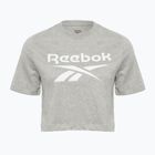 Moteriški marškinėliai Reebok Identity Big Logo Crop Tee medium grey heather