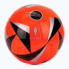 Krepšinio kamuolys adidas Fussballiebe Club Euro 2024 solar red/black/silver metallic dydis 4