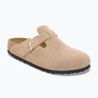 Šlepetės BIRKENSTOCK Boston Suede Leather sandcastle