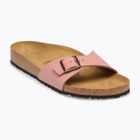 Moteriškos šlepetės BIRKENSTOCK Madrid Birkibuc Narrow rožinės molio spalvos
