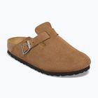 Šlepetės BIRKENSTOCK Boston Suede Leather dark tea