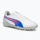 Vaikiški futbolo batai PUMA King Match TT Jr puma white/bluemazing/flat light grey/sunset glow