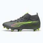 Vyriški futbolo bateliai PUMA Ultra 5 Match+ FG/AG matte aged silver/yellow alert/puma aged silver