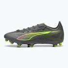 Vyriški futbolo batai PUMA Ultra 5 Match FG/AG matte aged silver/yellow alert/puma aged silver