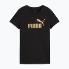 Moteriški marškinėliai PUMA ESS Metallic No. 1 Logo Tee puma black/metallic gold