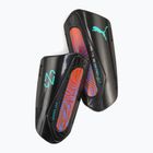 PUMA Neymar Jr Ultra Light Strap oranžinės aguonos/puma juodos spalvos vaikiškos blauzdų apsaugos