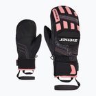 Vaikiškos slidininkų pirštinės ZIENER Luron Aquashield PR Mitten black/pink vani