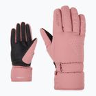 Moteriškos slidinėjimo pirštinės ZIENER Kisar Aquashield rose blossom
