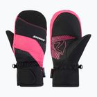 Vaikiškos slidinėjimo pirštinės ZIENER Luuki-Z Aquashield black/pop pink