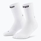 Moteriškos kompresinės kojinės CEP Run Mid Cut 5.0 white