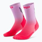 Vyriškos kompresinės kojinės CEP Run Edt. Gradient Mid Cut Compression 5.0 pink/lilac fade