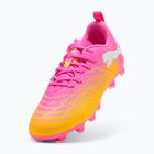 Vaikiški futbolo batai PUMA Future 9 Play FG/AG Jr poison pink/puma wht/sun stream/bright aqua/puma blk