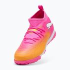 Vaikiški futbolo batai PUMA Future 9 Match TT + Mid Jr poison pink/puma wht/sun stream/bright aqua/puma blk