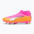 Vaikiški futbolo batai PUMA Ultra 6 Match+ LL FG/AG Jr poison pink/puma white/sun stream/bright aqua/puma black