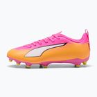 Vaikiški futbolo batai PUMA Ultra 6 Play FG/AG Jr poison pink/puma white/sun stream/bright aqua/puma black