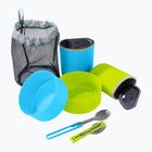Turistinių indų rinkinys MSR 2 Person Mess blue/ fluo green