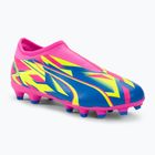Vaikiški futbolo bateliai PUMA Ultra Match Ll Energy FG/AG Jr luminous pink/ultra blue/yellow alert