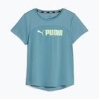 Moteriški treniruočių marškinėliai PUMA Fit Logo Ultrabreathe bold blue/speed green