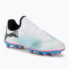 Vaikiški futbolo batai PUMA Future 7 Play FG/AG puma white/puma black/poison pink