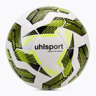 Futbolo kamuolys uhlsport Pro Addglue white/black/fluo yellow dydis 5