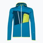 Vyriški sportiniai marškinėliai Ortovox Fleece Grid Hoody blue 87211