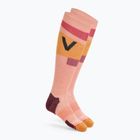 Moteriškos slidinėjimo kojinės ORTOVOX Freeride Long Socks Cozy bloom
