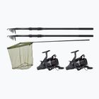 Karpių rinkinys JRC Defender 2 Rod Combo 2 meškerės + 2 ritės + tinklelis