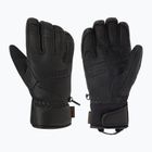 Vyriškos slidinėjimo pirštinės Descente Black leather