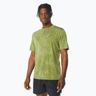 Vyriški bėgimo marškinėliai ASICS Metarun Pattern 1/2 ZIP cactus