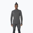 Vyriška ASICS Metarun Mock Neck performance juoda bėgimo striukė su ilgomis rankovėmis