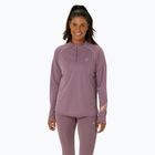 Moteriški bėgimo marškinėliai ilgomis rankovėmis ASICS Icon 1/2 Zip dusty mauve/watershed rose
