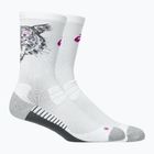 Bėgimo kojinės ASICS Performance Run Crew brilliant white/bold magenta