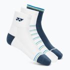Kojinės YONEX 19236 Quarter 3 poros navy/white/green