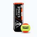 Teniso kamuoliukai Dunlop Stage 2 3 pack orange