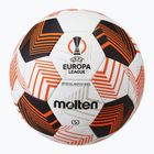 Futbolo kamuolys Molten F5U5000-34 Fifa UEFA Europa League 23/24 white/orange dydis 5