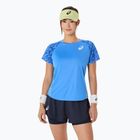 Moteriški teniso marškinėliai ASICS Game Top blue coast