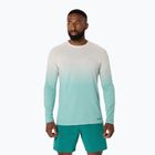 Vyriški bėgimo marškinėliai ilgomis rankovėmis ASICS Seamless birch/oasis green