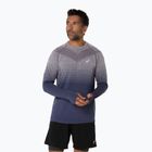 Vyriški bėgimo marškinėliai ilgomis rankovėmis ASICS Seamless lavender grey/indigo fog