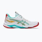 Moteriški tinklinio batai ASICS Netburner Ballistic FF 4 balti/jūros stiklas