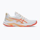 Moteriški tinklinio batai ASICS Netburner Ballistic FF 4 white/vivid coral