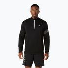 Vyriški bėgimo marškinėliai ilgomis rankovėmis Asics Icon LS 1/2 Zip performance black/cream