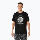 Vyriški bėgimo marškinėliai Asics Fujitrail Logo Ss Top Performance Black/Cream/Carbon